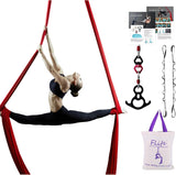 Aerial Silk Yoga Hammock- Hardware Kit Durable 10 Yards