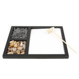 Zen Garden Sand Tray Stone Wooden Rake Sands Home Room Fengshui Ornament Wedding Gifts Shops Hotels Yoga Clubs Dsisplay