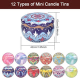 12 Pcs Candle Tins, 2.5 Oz Empty Candle Jars Candle Making Tin Jars Metal Candle Tins Mini Candle Making Containers Candle Jars Metal Tins with Lids for DIY Candle Making, Arts, Crafts,Storage