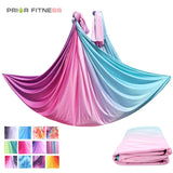 Elastic Gradient Color Aerial Yoga Hammock, Yoga Swing, Home Gym Fitness, 5 M