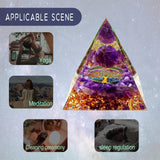 Orgone Pyramid - Healing Crystals Pyramid and Healing Stones, Crystal Stone Energy Generator for Yoga Reiki Meditaion Blanacing Chakra