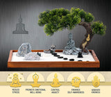 Zen Garden Kit Jardin Zen Garden for Desk Zen Garden Accessories Mini Zen Garden Buddha Shape 14 X 10 Inch