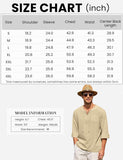 Mens Linen Beach Tee Shirts Cotton Hippie Shirts V Neck Long Sleeve Tunic Big and Tall Yoga Shirt