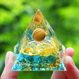 Crystals Stone Orgone Pyramid Energy Generator Natural Amethyst Peridot Reiki Chakra Meditation Tool Room Decor Christmas Gift