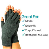 1Pair Compression Arthritis Gloves Wrist Support Cotton Joint Pain Relief Hand Brace Women Men Therapy Wristband