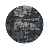 Meditation Multi-Purpose Designer round Rug NAVY BLUE