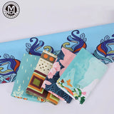 183*61Cm Yoga Mat Blanket Print Quick Dry Non-Slip Foldable Yoga Towel Fitness Blanket Portable Yoga Mat Towel for Home Gym Yoga