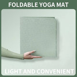 Foldable Yoga Mat Eco Friendly TPE Folding Travel Fitness Exercise Mat Double Sided Non-Slip for Yoga Pilates & Floor Workouts