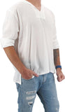 Men'S Hoodie Hippie Shirts Beach 100% Soft Cotton Top Yoga Shirt Boho