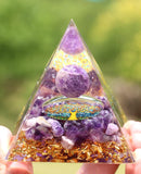 Orgone Pyramid - Healing Crystals Pyramid and Healing Stones, Crystal Stone Energy Generator for Yoga Reiki Meditaion Blanacing Chakra