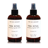 Yoga Ritual - Aromatic and Refreshing Yoga Mat Cleaner, 8 Oz, Infused with Natural Essential Oils - Eucalyptus Mint, 2 Pack