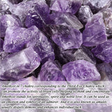 Bulk Amethyst Healing Crystals Rough Stones - Large 1" Natural Raw Stones Crystal for Reiki Healing, Wicca, Witchcraft, Tumbling, Cabbing, Fountain Rocks, Decoration, Polishing 0.5Lb