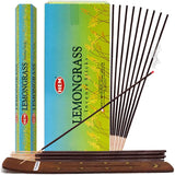 Lemongrass Incense Sticks and Incense Stick Holder Bundle Insence Insense Hem Incense Sticks