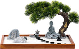 Zen Garden Kit Jardin Zen Garden for Desk Zen Garden Accessories Mini Zen Garden Buddha Shape 14 X 10 Inch