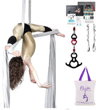 Aerial Silk Yoga Hammock- Hardware Kit Durable 10 Yards