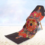 Hot Yoga Mat Towel 185*61Cm Printed Yoga Towel Non Slip Fitness Workout Mat Cover for Pilates Gym Yoga Blankets