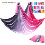 Elastic Gradient Color Aerial Yoga Hammock, Yoga Swing, Home Gym Fitness, 5 M