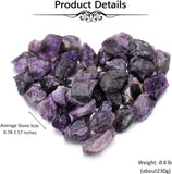 Bulk Amethyst Healing Crystals Rough Stones - Large 1" Natural Raw Stones Crystal for Reiki Healing, Wicca, Witchcraft, Tumbling, Cabbing, Fountain Rocks, Decoration, Polishing 0.5Lb