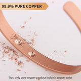 Women Magnetic Copper Bracelet Healing Bio Therapy Arthritis Pain Relief Bangle Cuff Magnetic Therapy Bracelet 8 Pcs Magnet