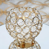 Gold Crystal Beaded Votive Tealight Wedding Crystal Candle Holder - 4