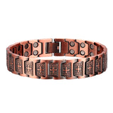 Oktrendy Copper Magnets Bracelets & Bangles Men Bracelet Metal Healing Magnetic Cross Jesus Christ Wristband Jewellery Wholesale