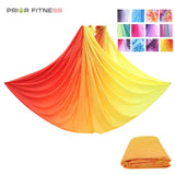 Elastic Gradient Color Aerial Yoga Hammock, Yoga Swing, Home Gym Fitness, 5 M