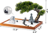 Zen Garden Kit Jardin Zen Garden for Desk Zen Garden Accessories Mini Zen Garden Buddha Shape 14 X 10 Inch