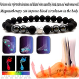 Magnetic Anklet Brazilian Black Stone Loss Magnetic Therapy Bracelet Weight Loss Product Slimming Health Care Jewelry