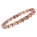 B380 Red Pure Copper Magnetic Bracelet for Women Pain Relief for Arthritis and Carpal Tunnel Migraines Tennis Elbow