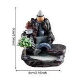 Incense Burner Mountains River Waterfall Fragrance Fireplace Backflow Aroma Smoke Zen Censer Holder Home Decoration