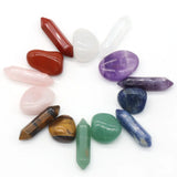 Home Decoration Craft Stones Gifts Natural Stone Set 7 Chakra Reiki Healing Stone Quartz Mineral Ornament Healing Gemstone