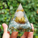 Natural Stone Orgonite Gem Pyramid Crystals Orgone Protection Energy Generator Healing Reiki Chakra Meditation Ornaments Crafts