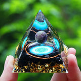 Crystals Stone Orgone Pyramid Energy Generator Natural Amethyst Peridot Reiki Chakra Meditation Tool Room Decor Christmas Gift