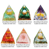 Natural Stone Orgonite Gem Pyramid Crystals Orgone Protection Energy Generator Healing Reiki Chakra Meditation Ornaments Crafts