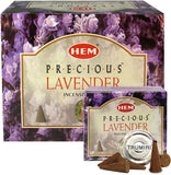 Precious Lavender Incense Cones and Cone Incense Burner Bundle Insence Insense Hem Incense