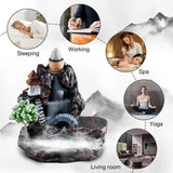 Incense Burner Mountains River Waterfall Fragrance Fireplace Backflow Aroma Smoke Zen Censer Holder Home Decoration