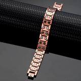 Oktrendy Copper Magnets Bracelets & Bangles Men Bracelet Metal Healing Magnetic Cross Jesus Christ Wristband Jewellery Wholesale