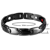 Healing Magnetic Bracelet for Men Woman 316L Stainless Steel Bracelet 4In1 Elements Bangles Chain & Link Bracelets Viking