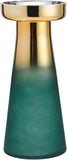 Lux Tapered Glass Vase, 12-Inch, Jade Frost