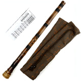 Black Line Guizhu G Key Nanxiao Original Vertical Traditional Handmade Purple Bamboo Flute Woodwind Musical Instrument