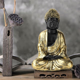 Buddha Statues for Home,Buddah Statue for Spiritual Room Meditation Zen Garden Yoga Feng Shui Table Shelf Decor Accents,Laughing Small Buda Budda Figurine,Buddha Decor Golden