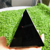 Natural Obsidian Healing Pyramid Natural Mineral Crystal Point Pyramid Natural Obsidian Quartz Stone Decoration Crystals