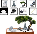 Zen Garden Kit Jardin Zen Garden for Desk Zen Garden Accessories Mini Zen Garden Buddha Shape 14 X 10 Inch