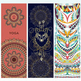 Hot Yoga Mat Towel 185*63Cm Printed Yoga Towel Non Slip Fitness Workout Mat Cover for Pilates Gym Yoga Blankets