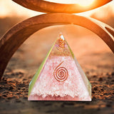 Natural Stone Orgonite Gem Pyramid Crystals Orgone Protection Energy Generator Healing Reiki Chakra Meditation Ornaments Crafts