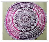 2016 New European Rayon Printing Circular Beach Mat Yoga Blankets Yoga Mat Sand Cloth Shawl Towel Bikini Summer Dress 143Cm