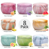 8 Pack Candles Set Gifts 2.5Oz Candles Set for Home Scented with Essential Oils