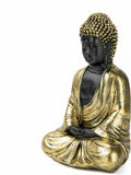 Buddha Statues for Home,Buddah Statue for Spiritual Room Meditation Zen Garden Yoga Feng Shui Table Shelf Decor Accents,Laughing Small Buda Budda Figurine,Buddha Decor Golden