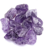 Bulk Amethyst Healing Crystals Rough Stones - Large 1" Natural Raw Stones Crystal for Reiki Healing, Wicca, Witchcraft, Tumbling, Cabbing, Fountain Rocks, Decoration, Polishing 0.5Lb