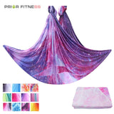 Elastic Gradient Color Aerial Yoga Hammock, Yoga Swing, Home Gym Fitness, 5 M